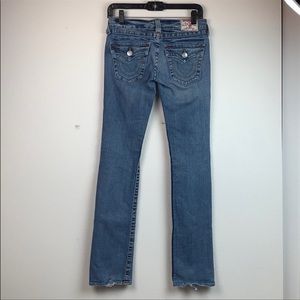 True Religion Billy straight low rise slim jeans